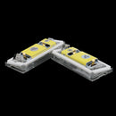 2pcs Xenon White 12Volt LED Number Plate Light Bulb Error Free for BMW E46 4 Door Sedan