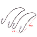 2pcs Car Seat Back Hanger Coat Clothes Shopping Bag Hook Stainless Steel Universal