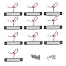 10x LED Clearence Truck Trailer Side Marker Indicators Light Lamp 12V White