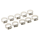10 x Spring Clip Action Fuel Hose Line Clamps Fastener Diameter 3/4''-1