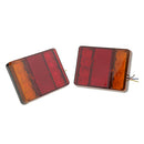 2X Trailer Truck 8LED Tail Brake Stop Turn Signal Indicator Light Lamp 12V