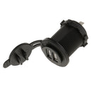 12V 5V 4.2A Dual USB Charger Socket for Motorcycle Boat Car Truck ATV