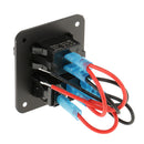 On/Off Rocker Switch + Dual USB Charger + Voltmeter for 12V/24V Car Boat ATV