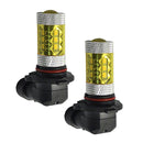 2PCS 9006 2323 80W 6000K 16-SMD LED Fog Lights Driving Bulbs for Car -Yellow