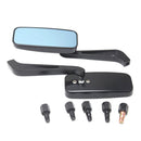 Pair Motorcycle Side Rearview Rear View Blue Mirrors for Harley Honda Yamaha Kawasaki Suzuki