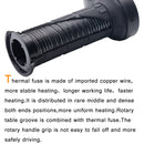 22mm Motorcycle Motorbike Heated Handlebar Grips Warmer With Blue LED Voltmeter & USB Port Charger