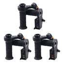 22mm Motorcycle Motorbike Heated Handlebar Grips Warmer With Blue LED Voltmeter & USB Port Charger