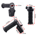 22mm Motorcycle Motorbike Heated Handlebar Grips Warmer With Blue LED Voltmeter & USB Port Charger