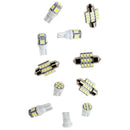 11pcs White LED Lights Interior for T10 and 31mm Car Map Dome License Plate