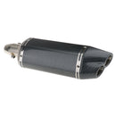 Universal 51MM Motorcycle Silencer Double Exhaust Muffler Pipe Carbon Fiber