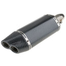 Universal 51MM Motorcycle Silencer Double Exhaust Muffler Pipe Carbon Fiber
