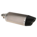Universal 51MM Motorcycle Sliencer Double Exhaust Muffler Pipe Metal