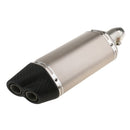 Universal 51MM Motorcycle Sliencer Double Exhaust Muffler Pipe Metal