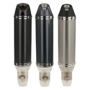 Universal Motorcycle Modified Exhaust Muffler Sliencer Pipe 51mm - Carbon Fiber