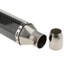 Universal Motorcycle Modified Exhaust Muffler Sliencer Pipe 51mm - Carbon Fiber
