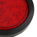 2PCS 4'' Round Red LED Stop Tail Turn Signal Backup Fog Reverse Marker Lights
