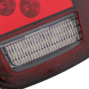 2X Red/White 39-LED Stop Turn Signal Tail Lights Lamp for Truck Trailer Boat
