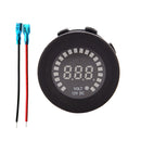 DC 12Volt Car Motorbike Universal 5~15V Range Voltmeter with Bue LED Digital Display Function