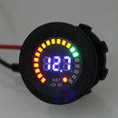 DC 12Volt Car Motorbike Universal 5~15V Range Voltmeter with Bue LED Digital Display Function