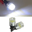 2x T10 Super Bright 5050 LED License Light Turn Signal Tail Brake Bulb White