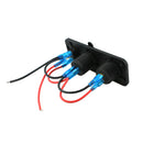 Motorcycle Car Voltmeter Auto Cigarette Lighter 12V Socket Dual USB Charger