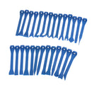 27pcs Car Audio Trim Door Panel Dashboard Clip Removal Scraper Pry Kit Blue