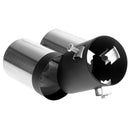 Universal Car Stainless Steel Exhaust Round Double End Muffler Tip Pipe 60mm