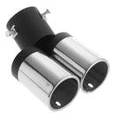 Universal Car Stainless Steel Exhaust Round Double End Muffler Tip Pipe 60mm