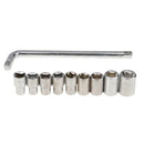 Car Home Durable Garage Mechanic Repair Service 9 Sockets Wrench Handy Tool