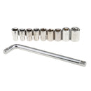 Car Home Durable Garage Mechanic Repair Service 9 Sockets Wrench Handy Tool