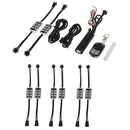 8pcs 7 Colors LED Neon Strip Underglow Car Motorcycle Body Glow Light Kit