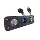 Dual USB Charger Car Cigarette Lighter Socket Adapter+LED Digital Voltmeter