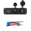 Dual USB Charger Car Cigarette Lighter Socket Adapter+LED Digital Voltmeter