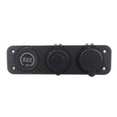 Dual USB Charger Car Cigarette Lighter Socket Adapter+LED Digital Voltmeter