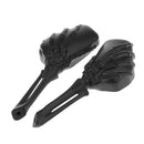 Aluminum Motorcycle Rearview Side Mirrors for 8mm & 10mm Thread Black