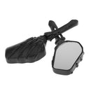 Aluminum Motorcycle Rearview Side Mirrors for 8mm & 10mm Thread Black