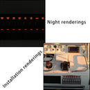 8 Gang Illuminated Rocker Switch Panel On/Off for Marine Boat Caravan