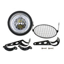 6.5'' Retro Motorcycle LED Headlight Assemblies+Grille Guard+Mount Holder