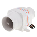 3inch Hose Inline Marine Bilge Air Blower 24V 130 CFM Quiet Boat RV White
