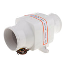 3inch Hose Inline Marine Bilge Air Blower 24V 130 CFM Quiet Boat RV White
