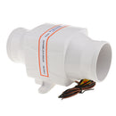 3inch Hose Inline Marine Bilge Air Blower 24V 130 CFM Quiet Boat RV White