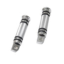 2X CNC Aluminum Motorcycle Footrests Footpeg Pedals for Harley 883N 1200 X48