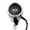Universal LED Digital Voltmeter Voltage Motorcycle Gauge Waterproof 12V