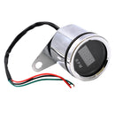 Chrome Finish Digital Tachometer for 12V Motorcycle ATVs Dirt Bike