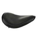 Black Soft Leather Seat with 2 Springs & Solo Bracket for Harley Honda Chopper Bobber