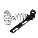 Black Soft Leather Seat with 2 Springs & Solo Bracket for Harley Honda Chopper Bobber