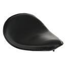 Black Soft Leather Seat with 2 Springs & Solo Bracket for Harley Honda Chopper Bobber
