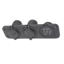 Car Vehicle Cigarette Lighter Socket 12V Dual USB Adapter Charger and Digital Voltmeter