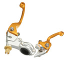 1 Pair Motorcycle 7/8'' Foldable Clutch Brake Lever Universal for Dirt Bikes