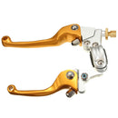 1 Pair Motorcycle 7/8'' Foldable Clutch Brake Lever Universal for Dirt Bikes